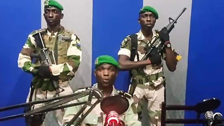 Junior officers have seized the national radio station and other buildings in the African nation's capital. 