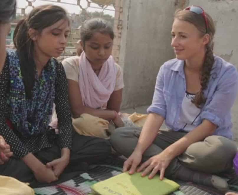 Gash with some Indian youngsters