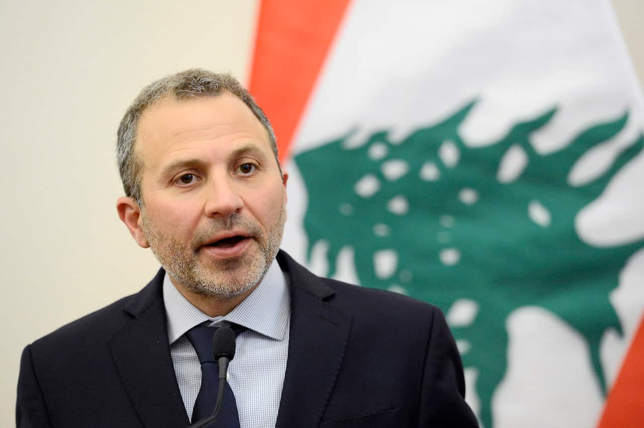 Leader of the Free Political Movement party Gebran Bassil.
