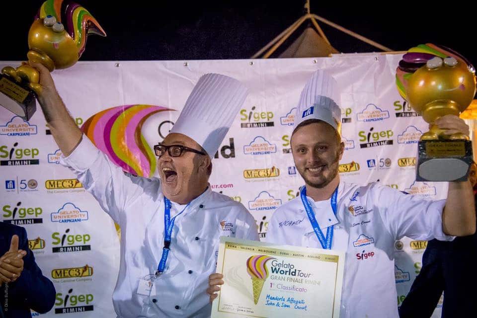 John and Sam Crowl winning the Gelato World Title in Italy in 2014