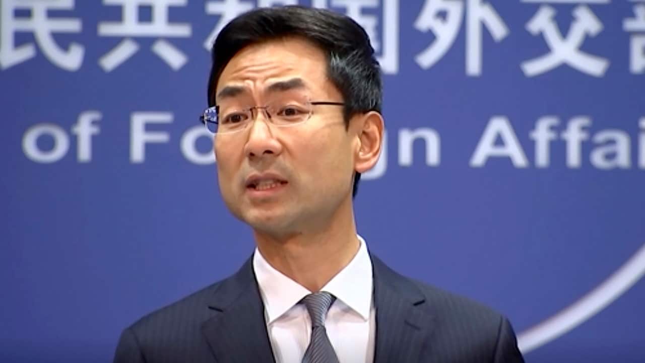 Chinese Foreign Ministry spokesman Geng Shuang.