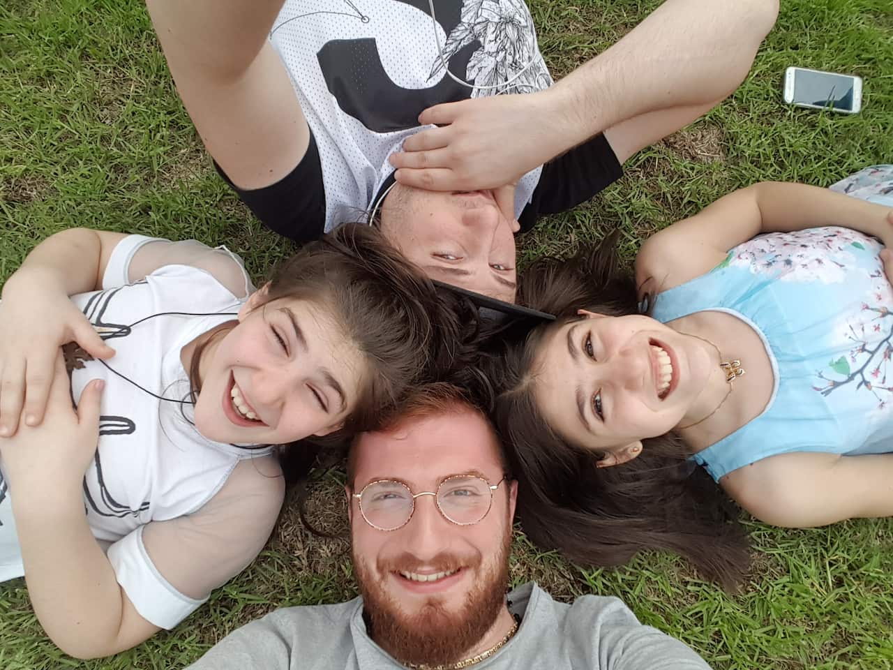 George Najarian and his family in Syria.