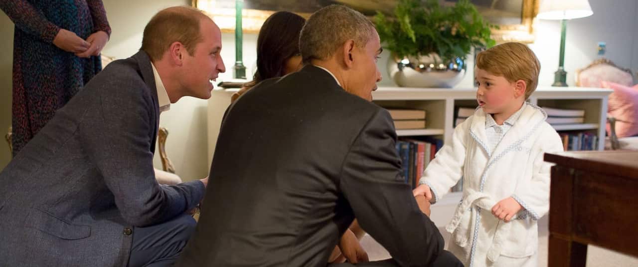 prince george and obama