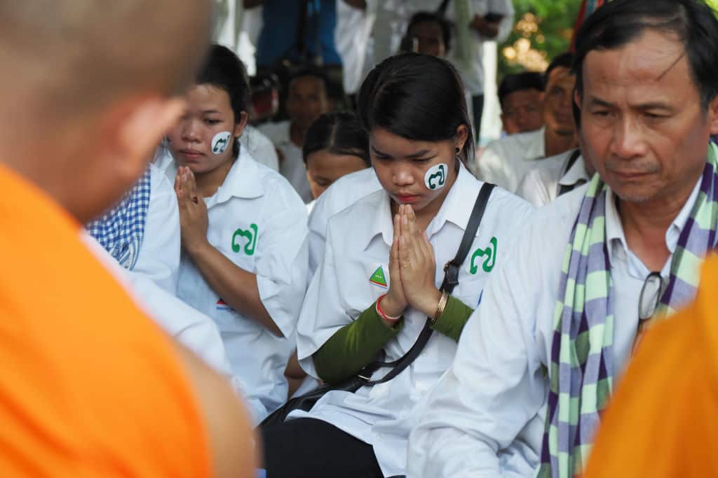 Supporters of the Grassroots Democratic Party