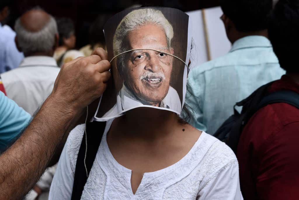 There have been protests calling for Varavara Rao's release.