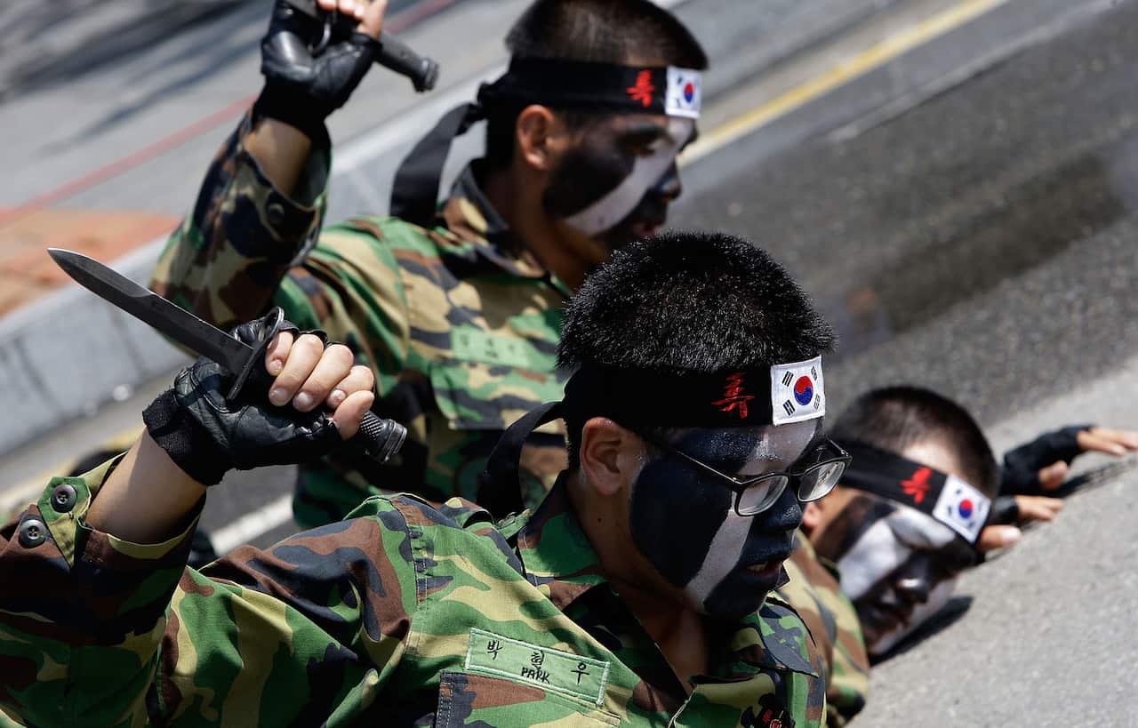 South Korean Government Hold Anti-Terror Drill