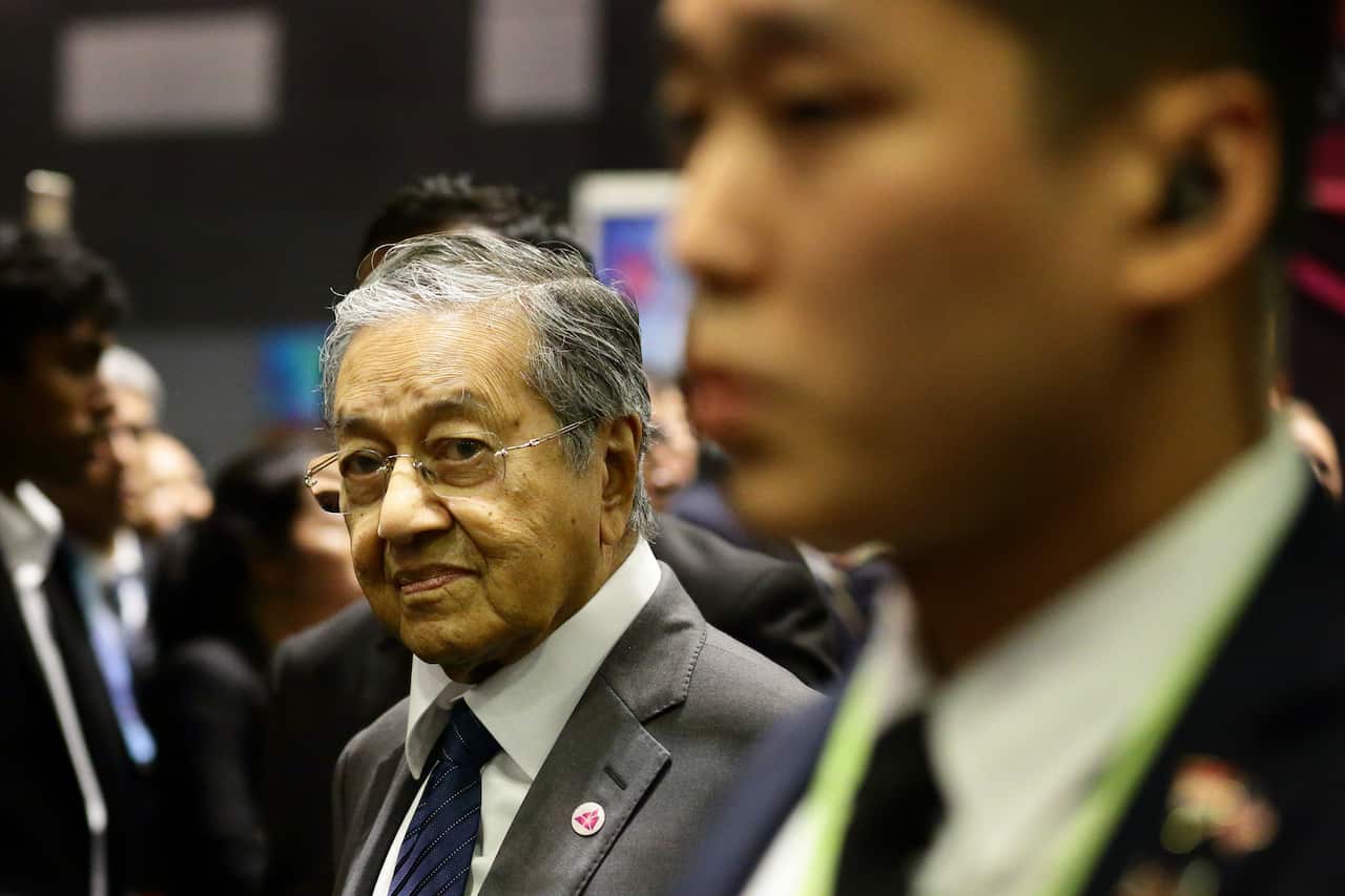 Malaysia's outgoing Prime Minister Mahathir Mohamad.