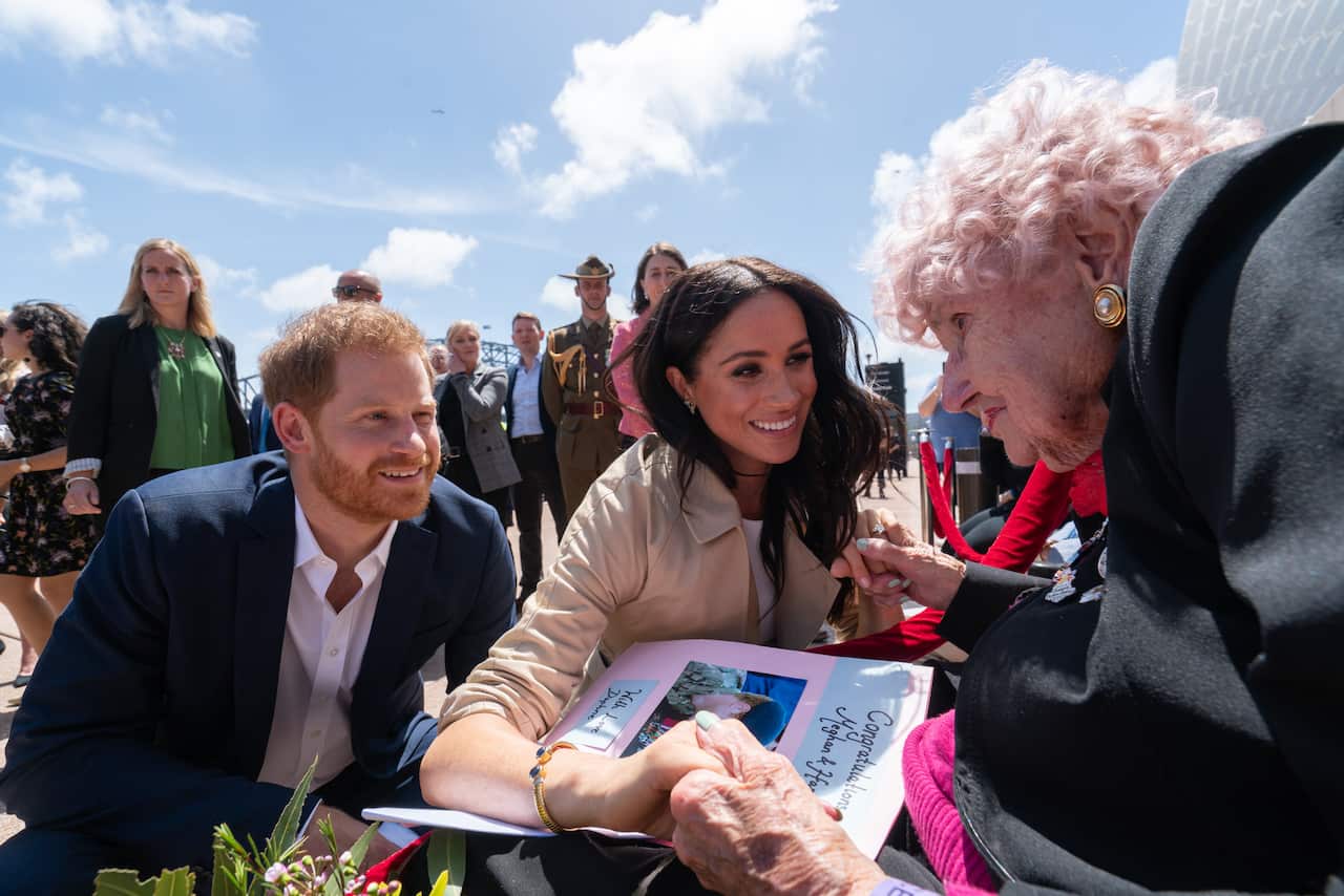 Prince Harry's wife, Duchess of Sussex Meghan Markle, met Daphne Dunne on the couple's visit to Australia last year.