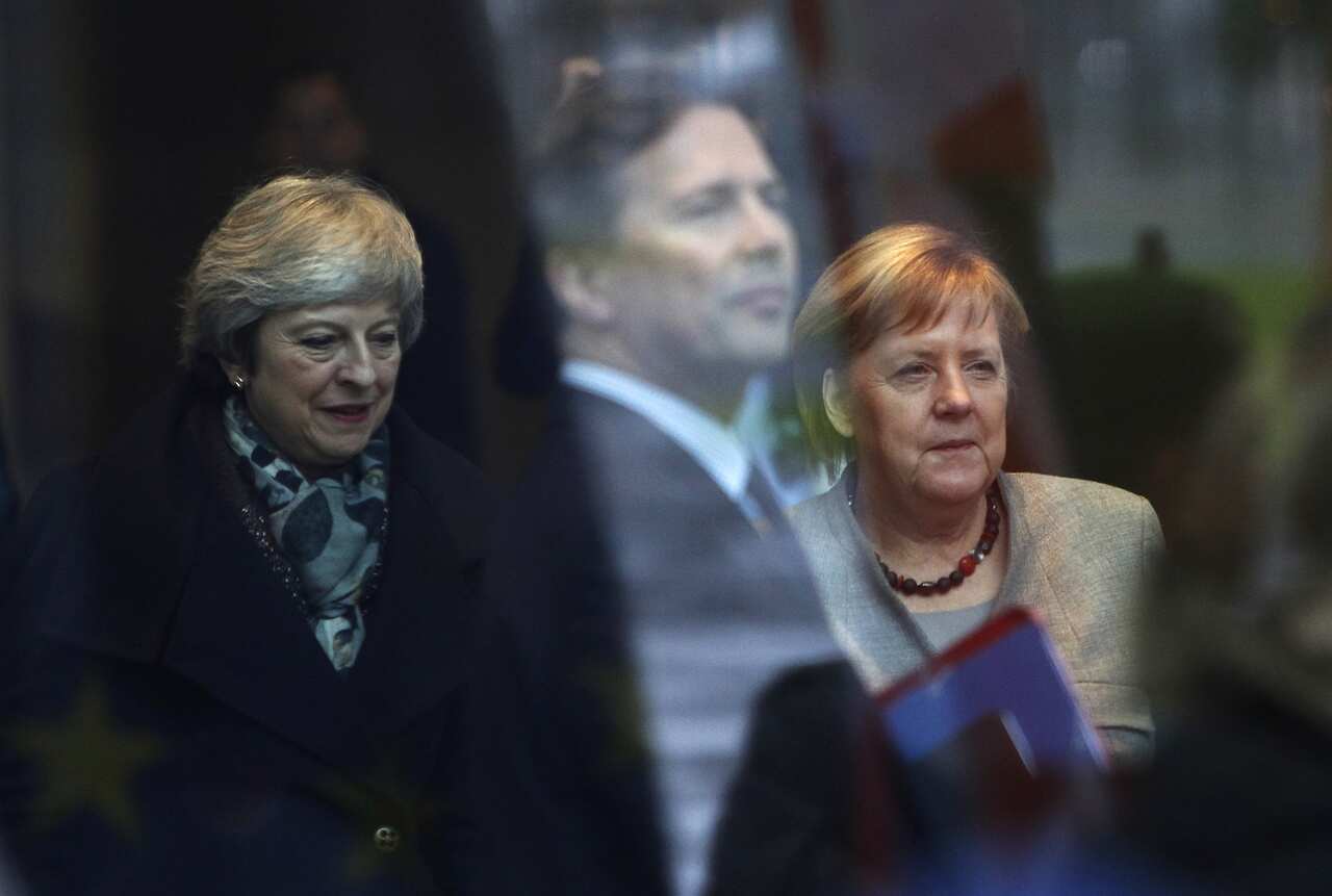 Theresa May Meets With Angela Merkel As Brexit Approval Stalls