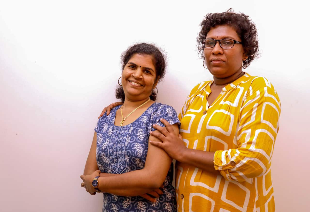 Kanakadurga (left) and Bindu Ammini have moved to more than 10 safe houses since their actions infuriated Hindu traditionalists.