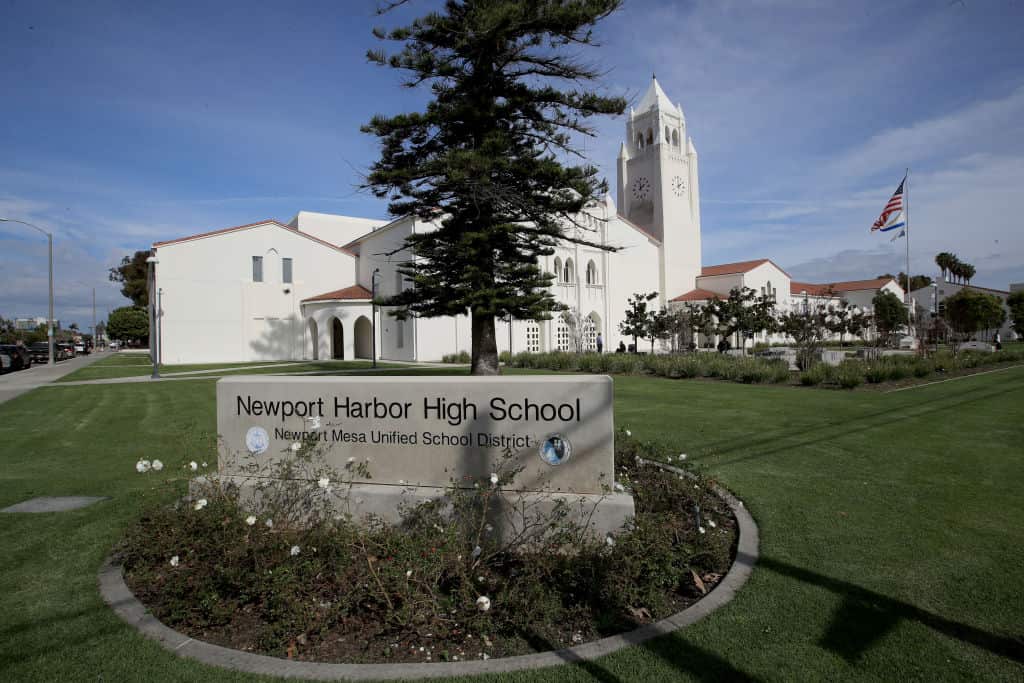 Newport Harbor High School in Newport Beach, California. 