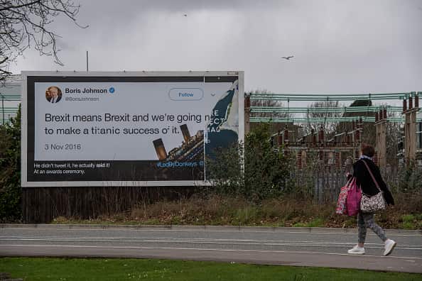 Brexit Quotes From MPs Adorn Billboard Across The UK