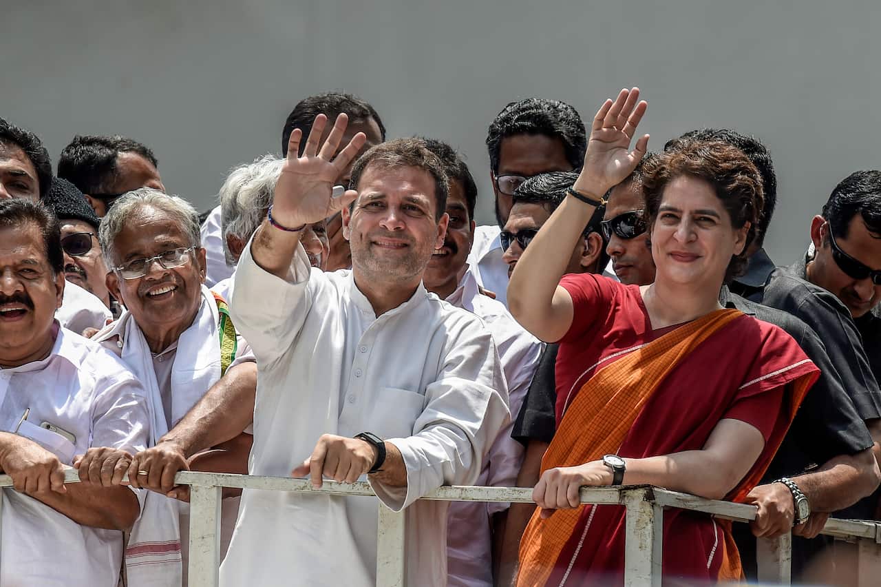 Mr Gandhi's sister Priyanka is a popular figure.