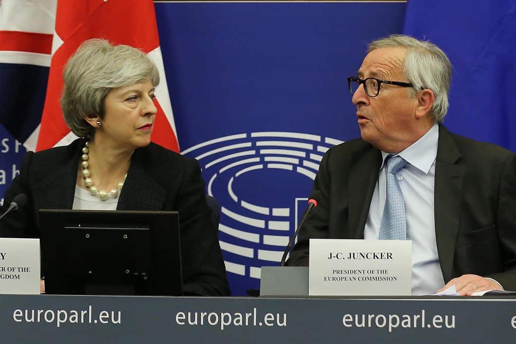 British Prime Minster Theresa May and President of European Commission Jean-Claude Juncker announce changes to the Brexit deal.