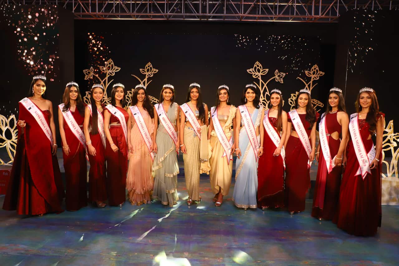 Participants at the fbb Colors Femina Miss India East 2019 in Kolkata,India. 
