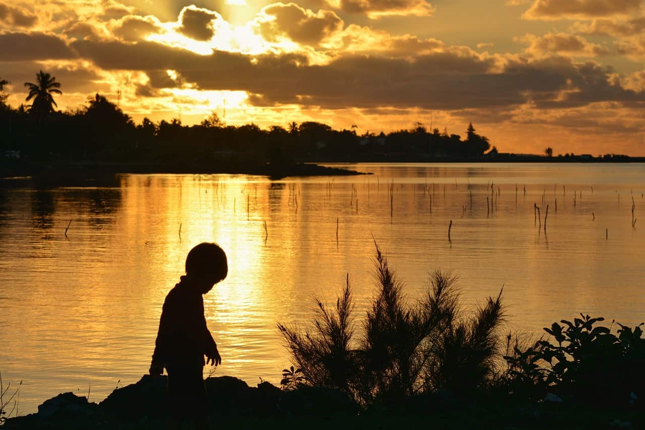 A child in Tonga.