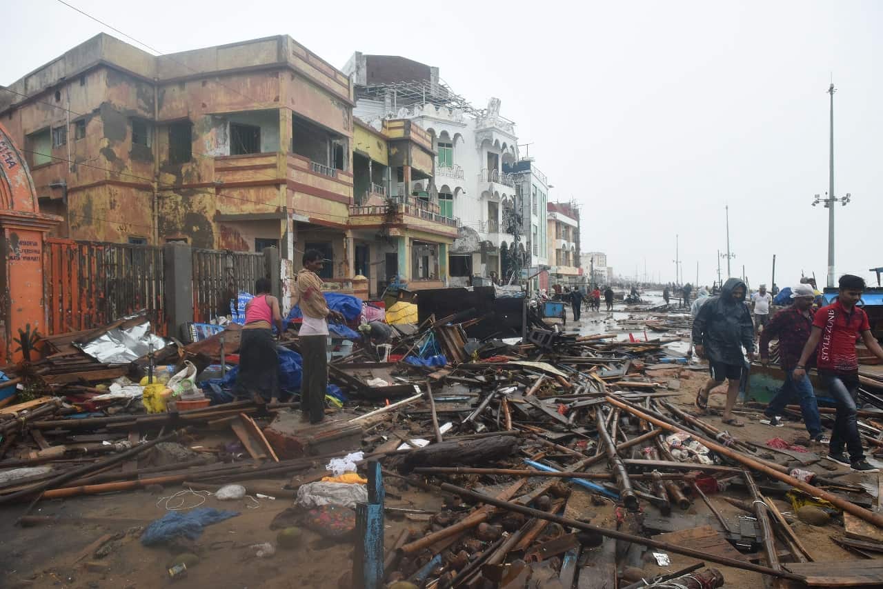 Devastation in Puri, India.