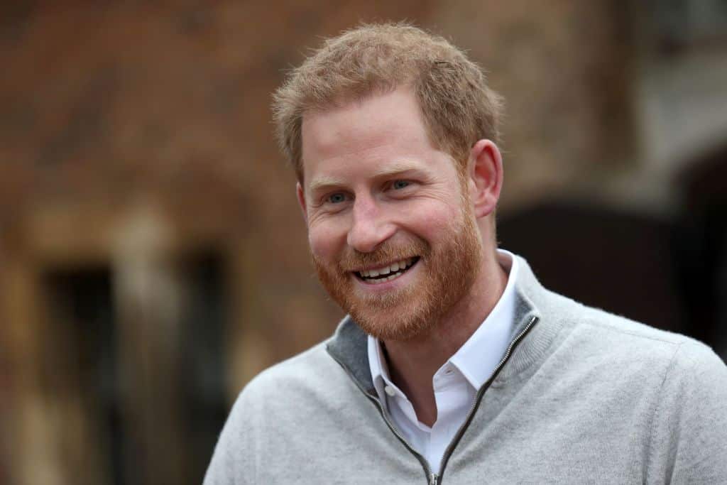Prince Harry, Duke of Sussex, speaks to  the media at Windsor Castle.