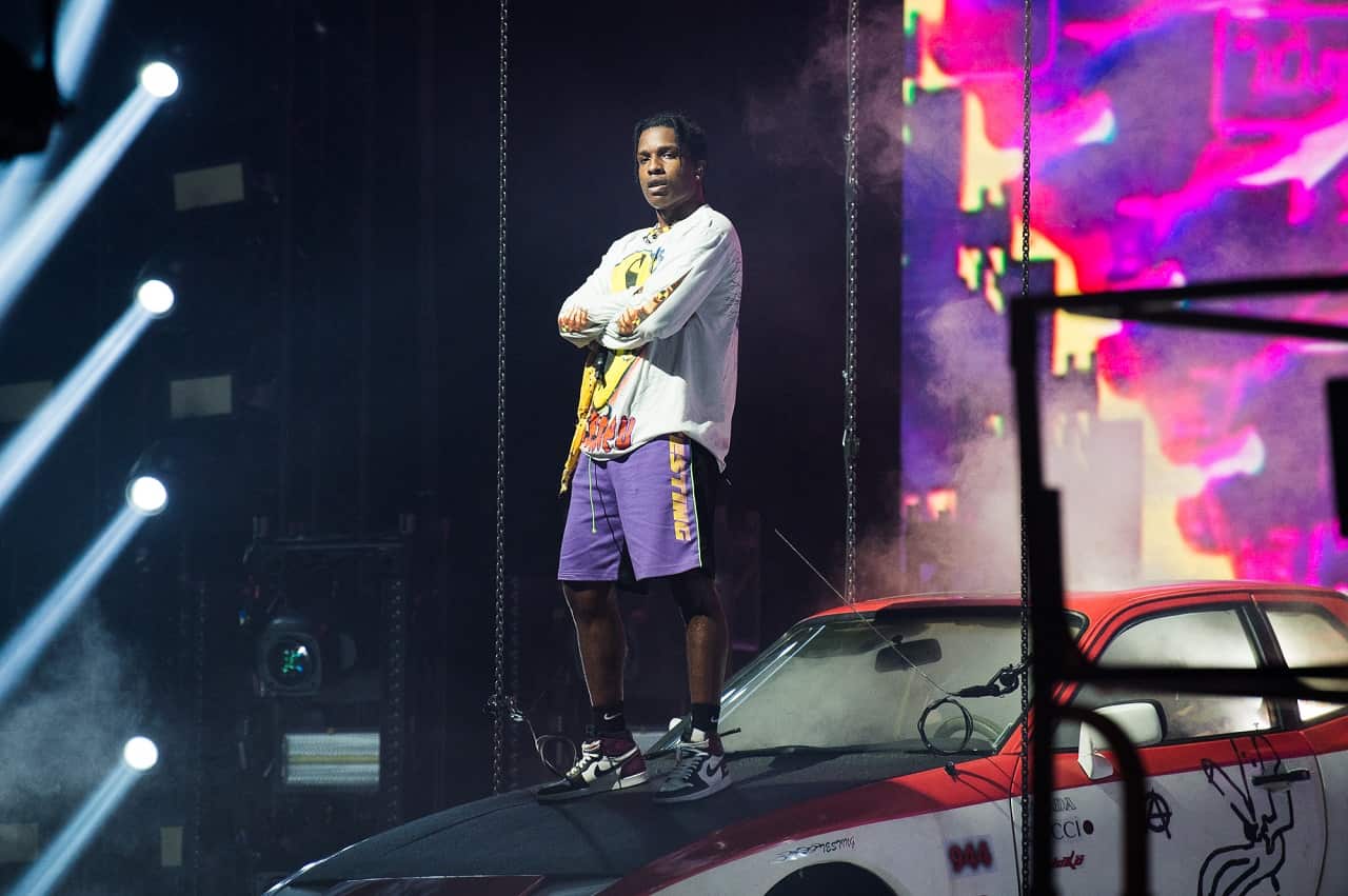 A$AP Rocky performs in Paris.