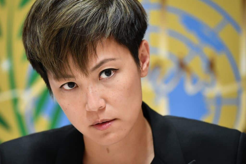 Denise Ho addressed the UN Human Rights Council in Geneva in July.