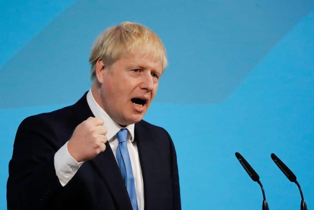 New Conservative Party leader and incoming prime minister Boris Johnson gives his victory speech.