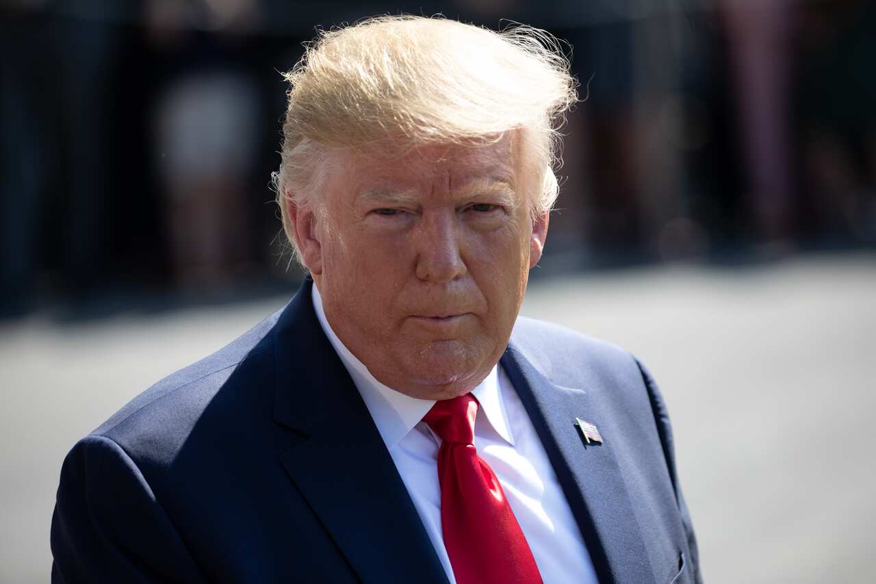 US President Donald Trump has called for calm.