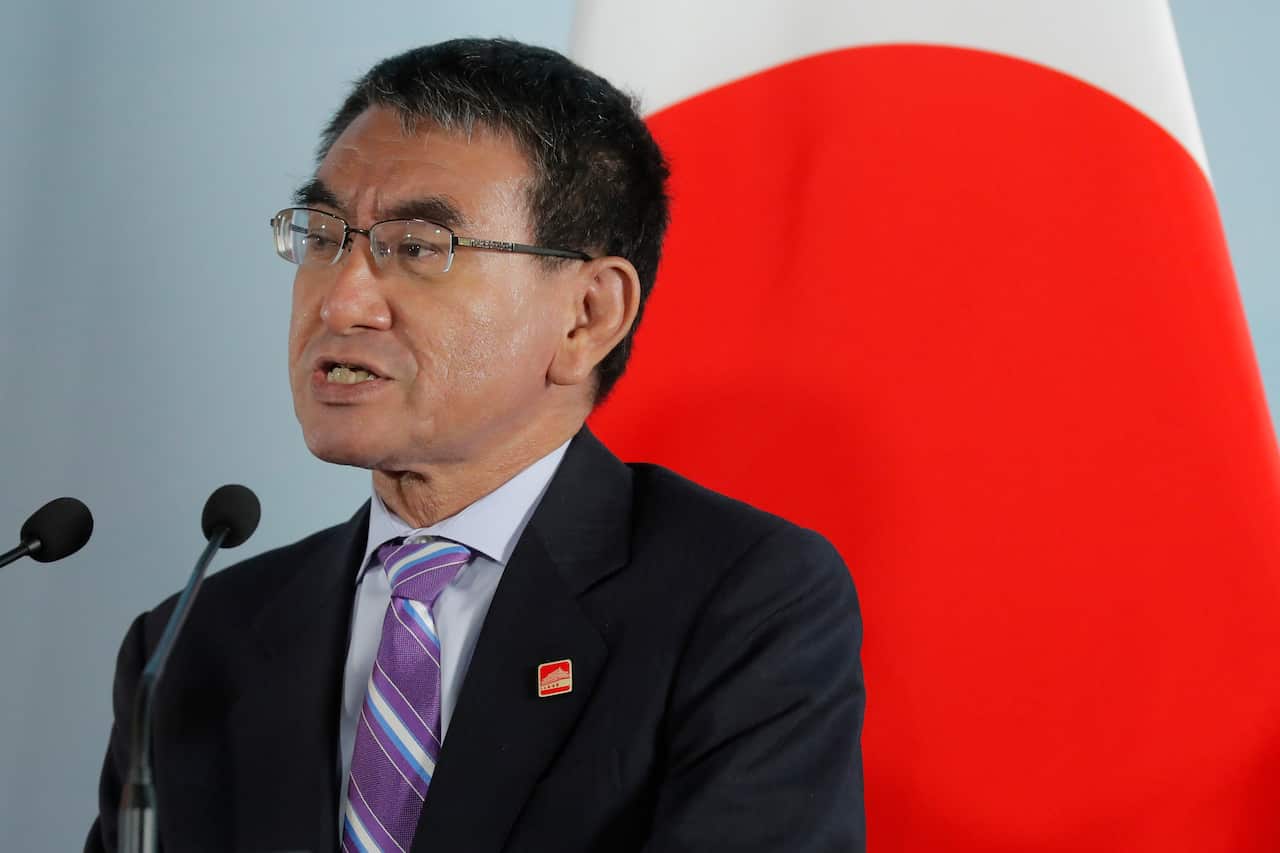 Japanese Foreign Minister Taro Kono.