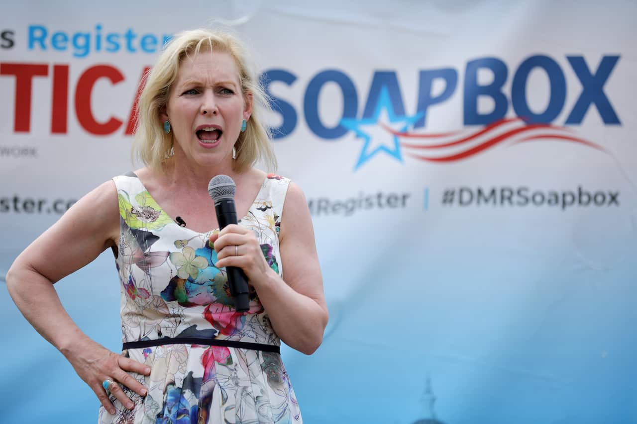 Democratic presidential candidate Sen. Kirsten Gillibrand (D-NY) is calling for Mr King's resignation.