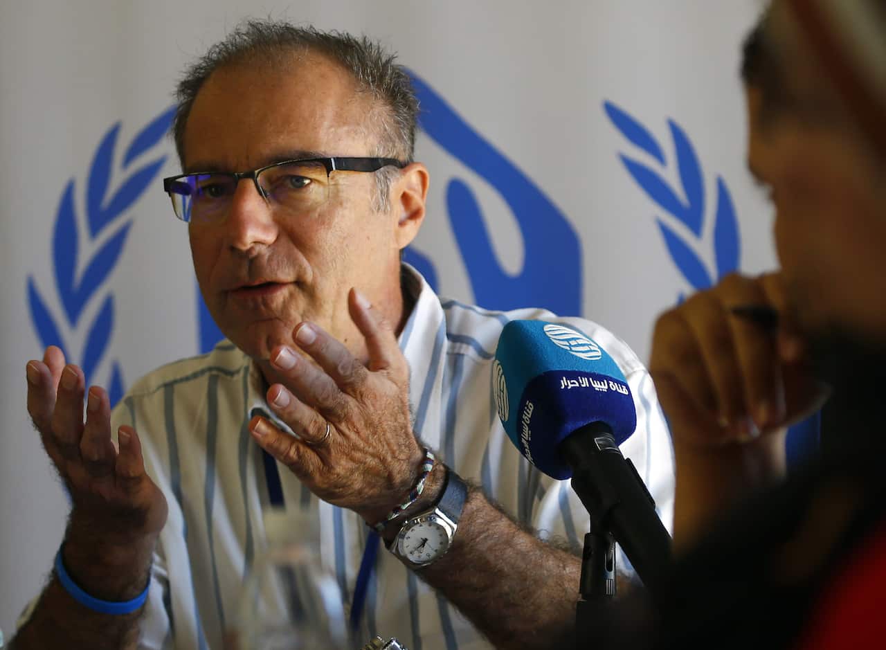 The UN refugee agency UNHCR Chief of Mission for Libya, Jean-Paul Cavalieri.