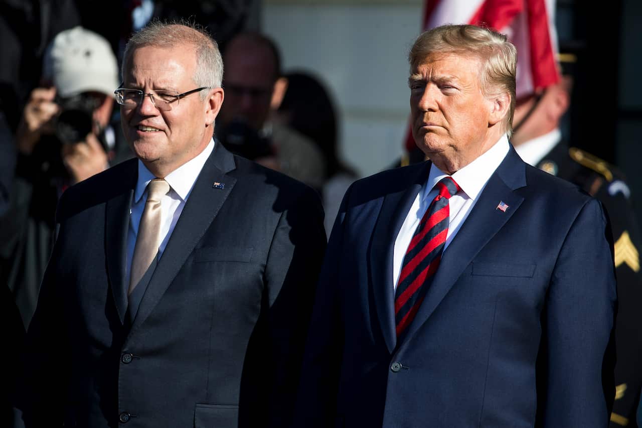 Prime Minister Scott Morrison and U.S. President Donald Trump.