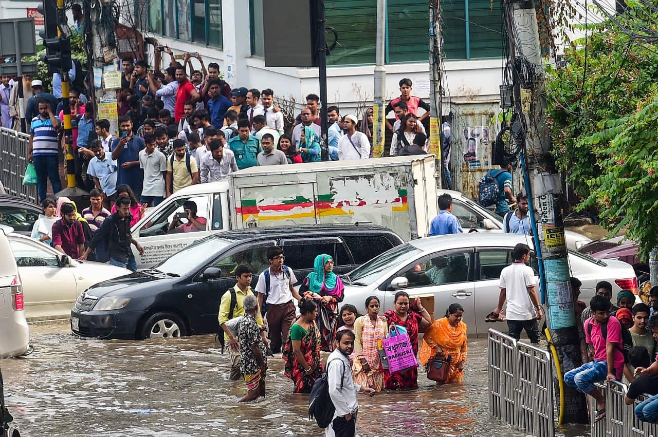 Major floods hit Dhaka last year.