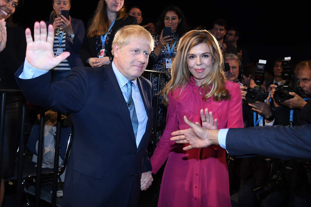 Prime Minister Boris Johnson and Carrie Symonds.