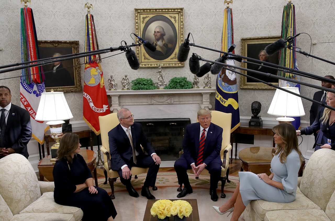 President Trump Welcomes Australian Prime Minister Scott Morrison To The Washington On State Visit