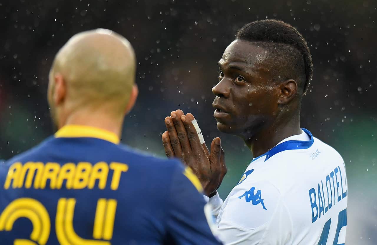 Mario Balotelli claims he was racially heckled during the Serie A match between Hellas Verona and Brescia Calcio at Stadio Marcantonio Bentegodi.