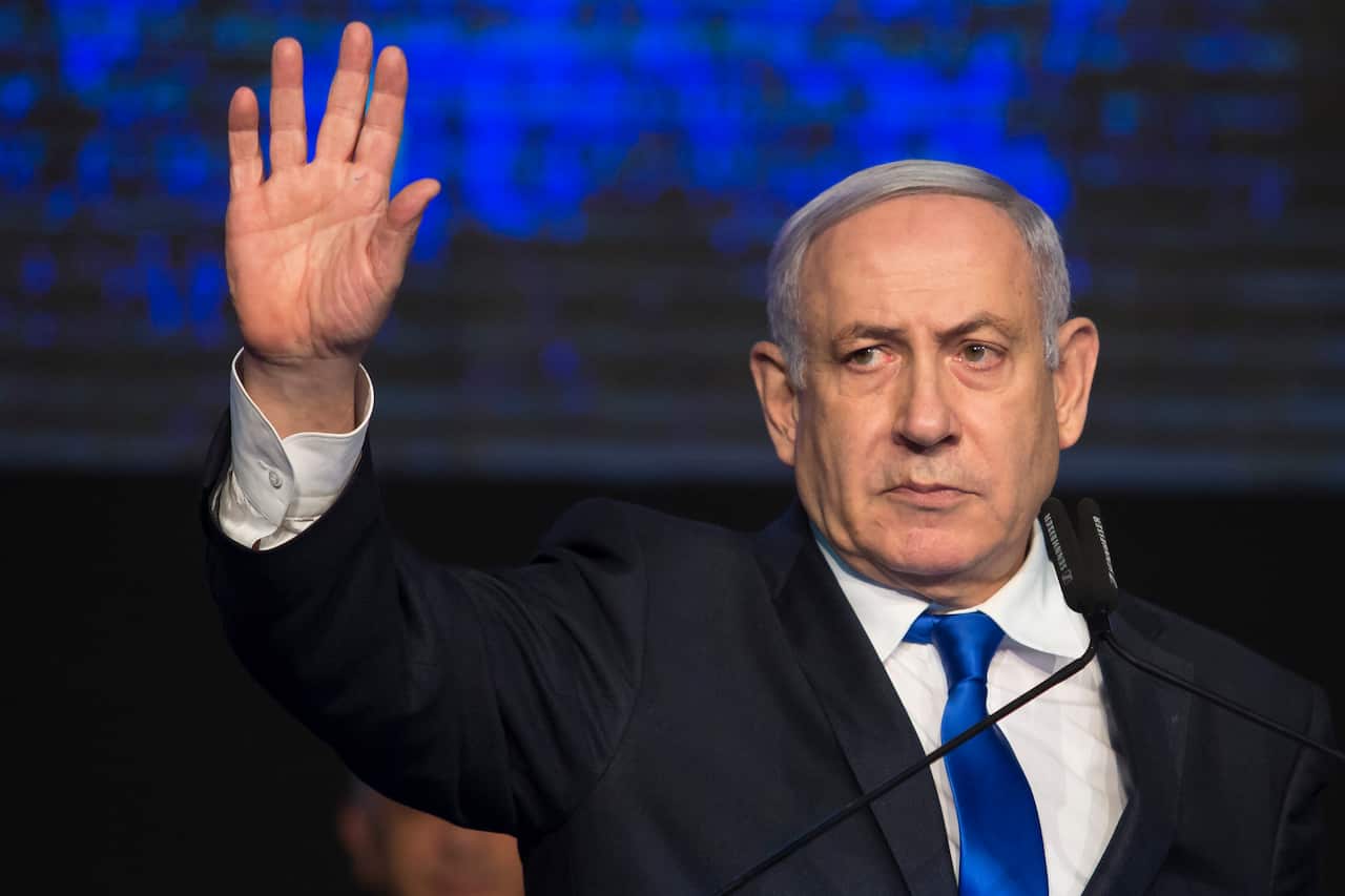 The Israeli leader is vowing to stay on in power.