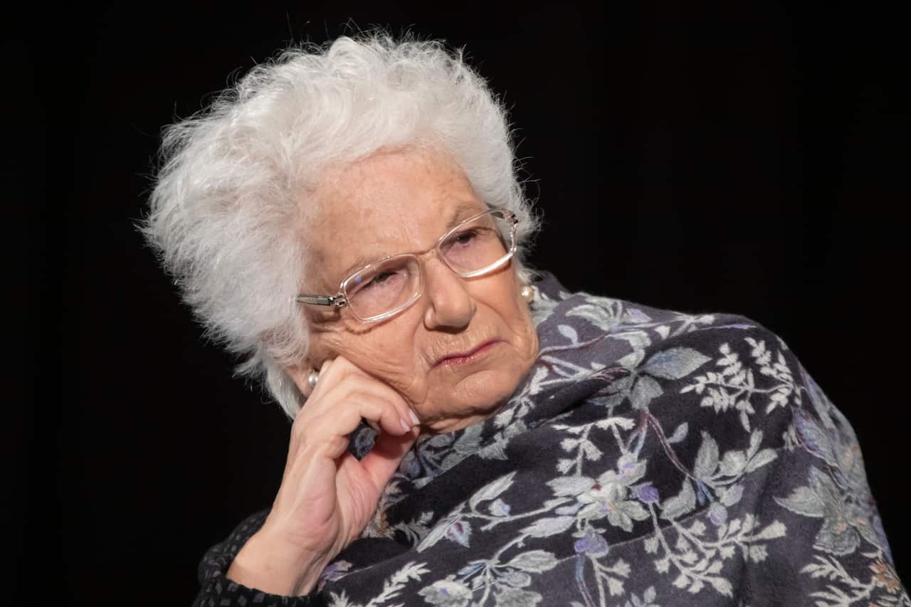 Italian life senator Liliana Segre.