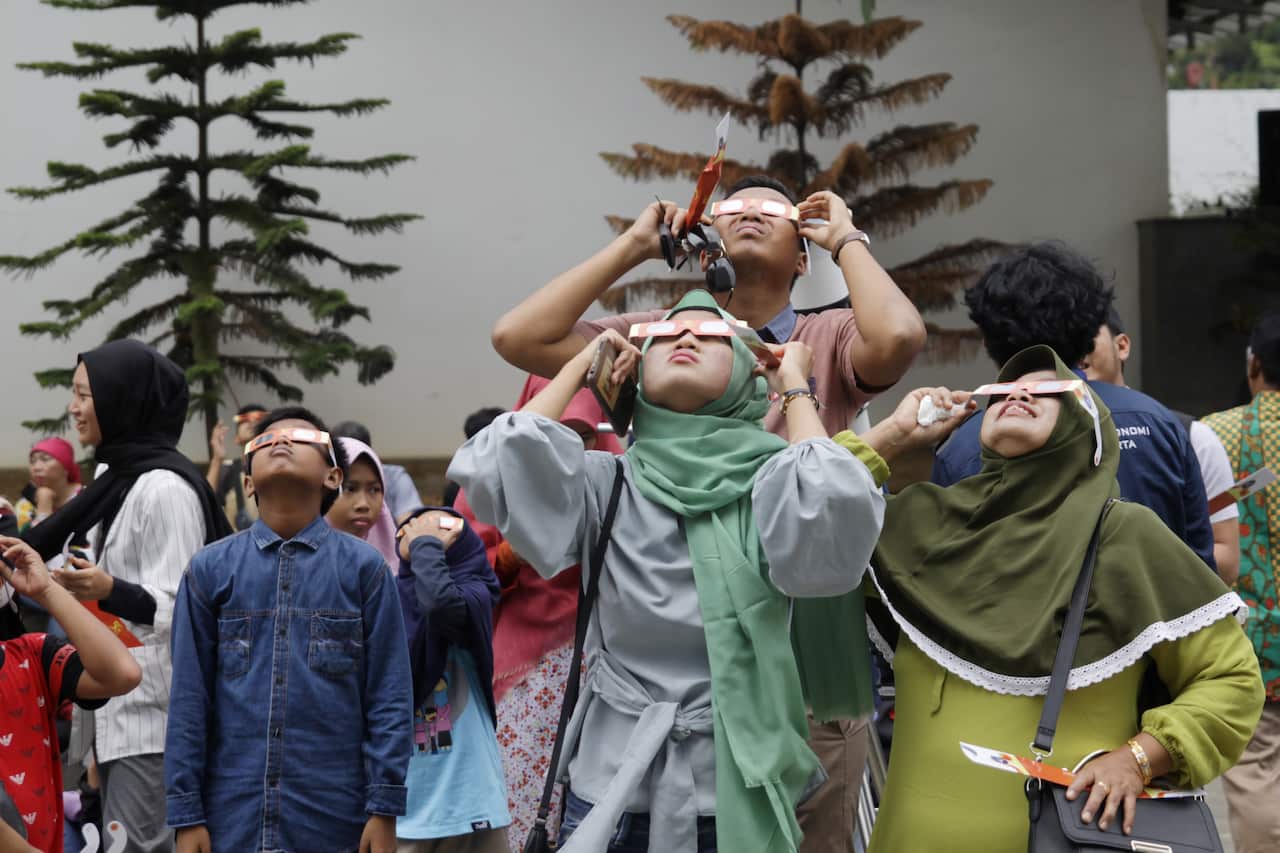 Solar Eclipse In Jakarta