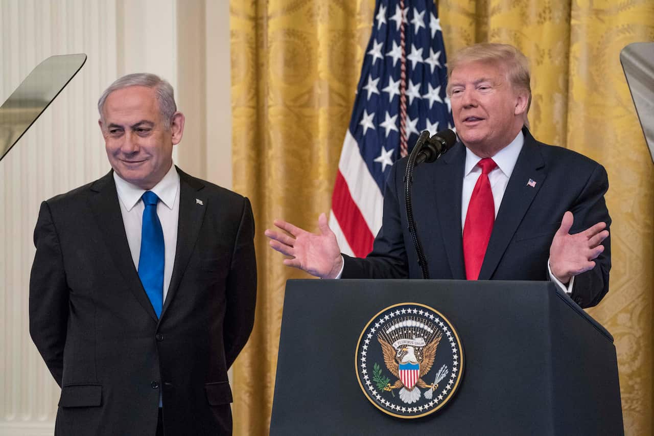 US President Donald Trump and Israeli Prime Minister Benjamin Netanyahu.