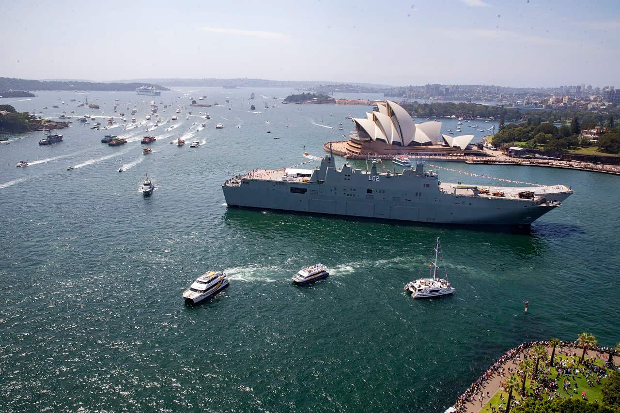 Sydney Harbour on Sunday afternoon.