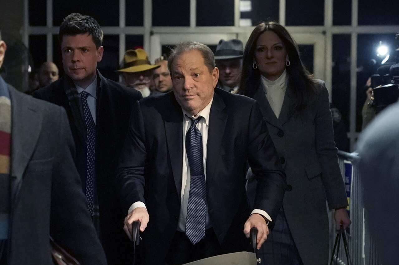 Harvey Weinstein leaves the Manhattan Criminal Court.