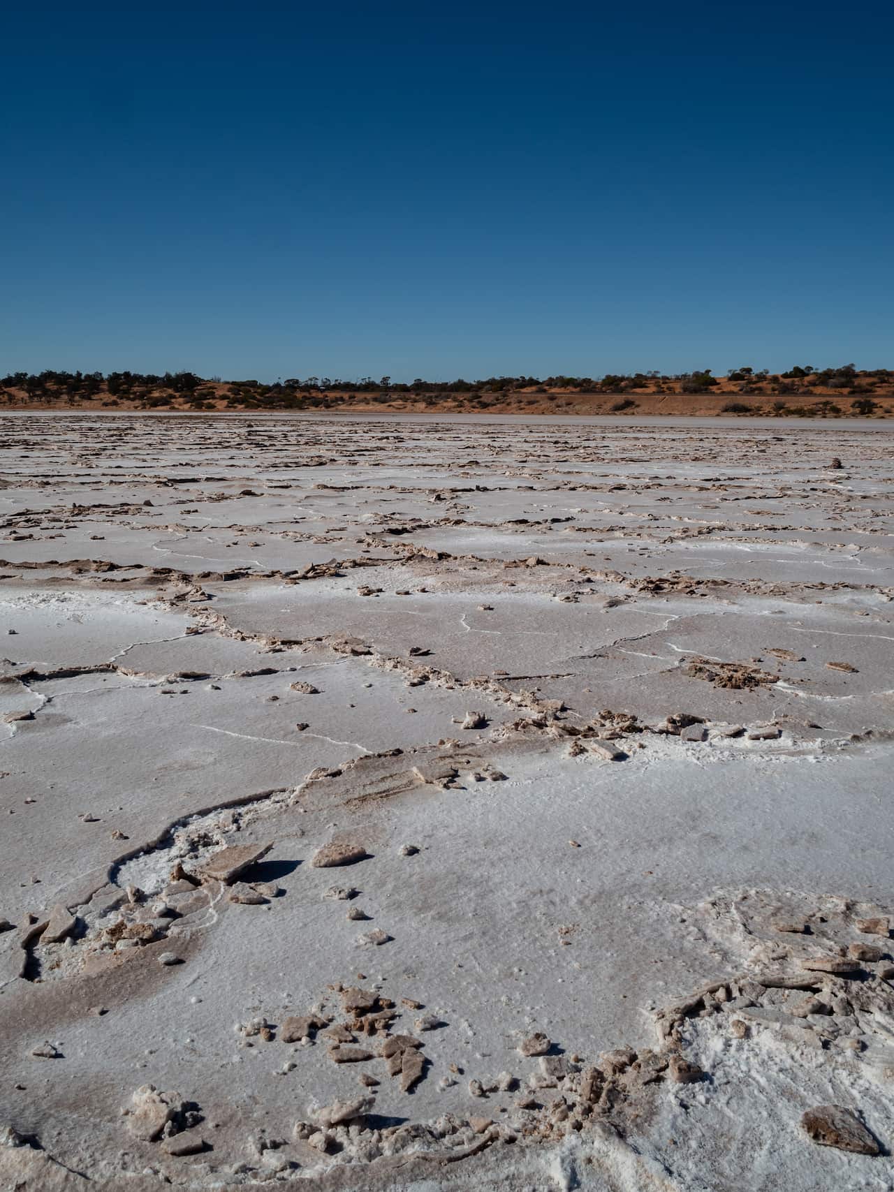 Surface Of Lake Hart, Dry Salt Lake In South Australia