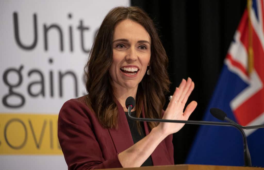 Prime Minister Jacinda Ardern says New Zealand is 'turning a corner'.