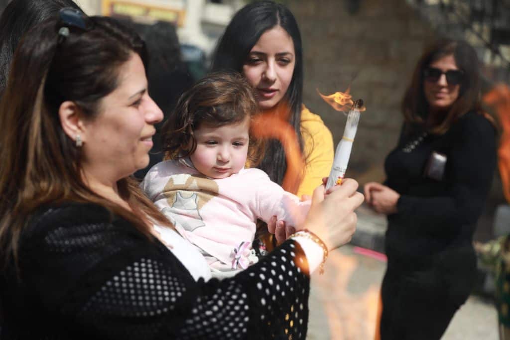 Christians mark 'Holy Saturday' in Ramallah