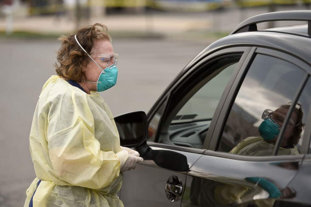 Coronavirus Drive Thru Testing in Pennsylvania