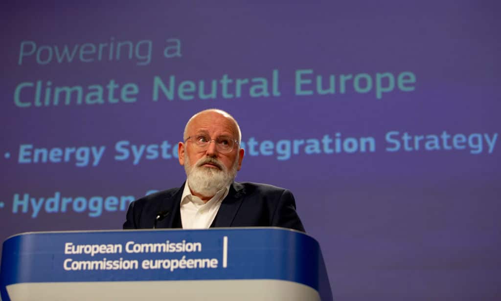 European Commission vice-president in charge for European green deal Frans Timmermans.