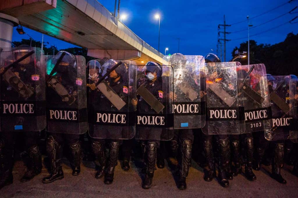 The protesters have been demonstrating for months against Prayuth and to demand curbs to King Maha Vajiralongkorn's powers.
