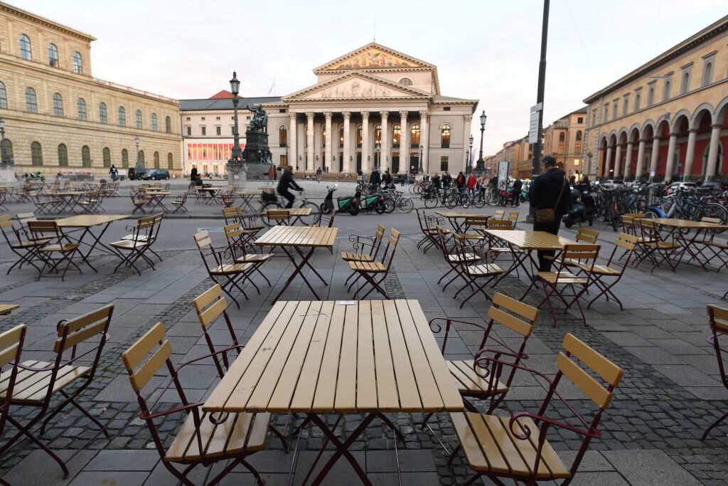 The German government has announced that all restaurants, bars, cultural venues, cinemas, fitness studios and sports halls must close for four weeks.