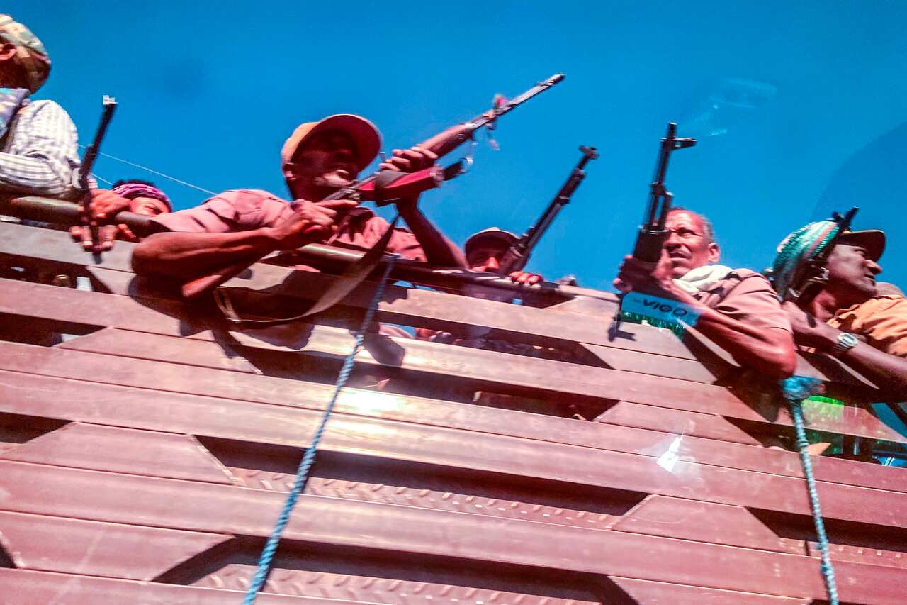 Ethiopian Amhara militia fighters alongside federal and regional forces against northern region of Tigray.