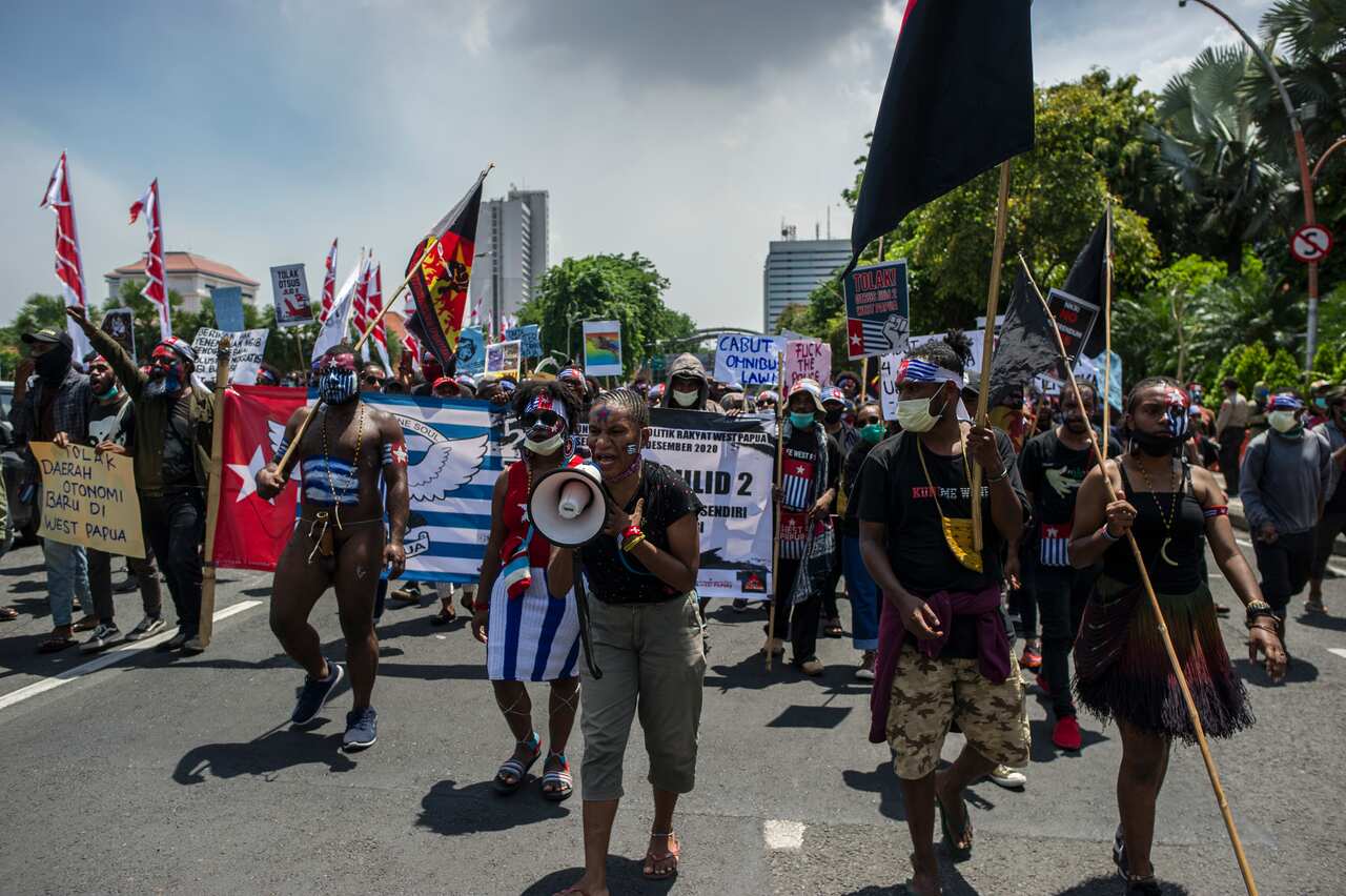 Hundreds of Papuans held rallies across at least eight cities in Indonesia on Tuesday to renew calls for independence.