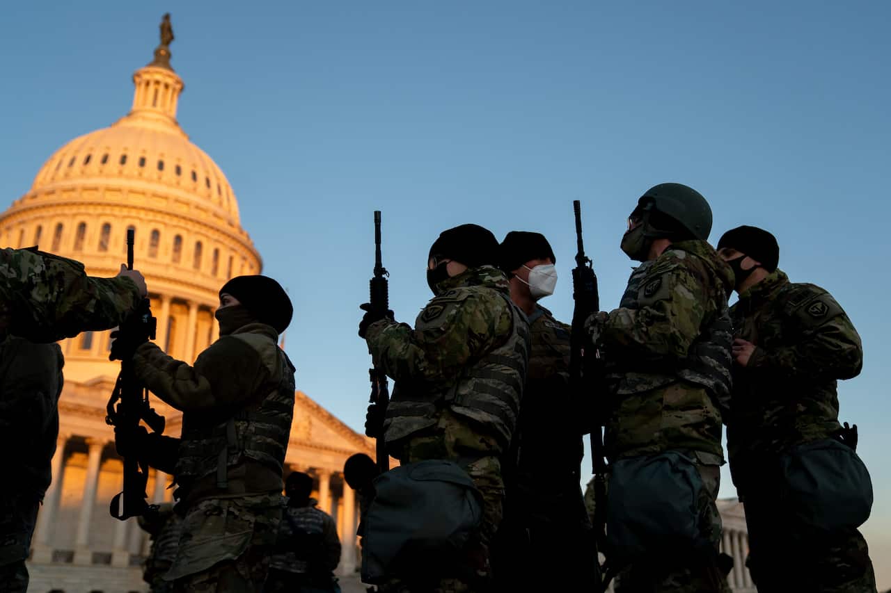 The large deployment comes as the House votes on whether to impeach President Donald Trump.